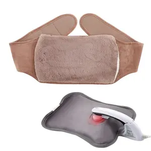 hot sale temperature control charging electric hot water bag bottle waist belt menstrual relief pad