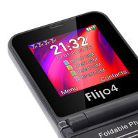 هاتف UNIWA المحمول 2G قابل للطي مع 4 شرائح SIM، نظام أندرويد 11، معالج MTK 62XX، ذاكرة وصول عشوائي 2 جيجابايت/3 جيجابايت، شاشة TFT 2.8 بوصة، بطارية 1400 مللي أمبير