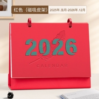 Calendrier annuel créatif 2026, cadeau d'affaires - Calendrier en cuir et papier, gravure artisanale - Calendrier promotionnel d'entreprise, coffret cadeau