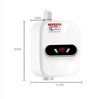 Nouvel Arrivage Chauffe-eau Électrique Instantané en Acier Inoxydable pour Salle de Bain, Ensemble Robinet de Douche