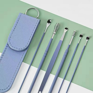 Stainless Steel Earwax Removal 6Pcs <strong>Ear</strong> <strong>Cleaning</strong> <strong>Kit</strong> Travel Portable Cleansing Tool <strong>Ear</strong> Pick Set With Pu Storage Bag - Product Image 4