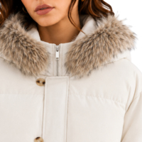 Manteaux d'hiver Cyber-Reflectifs 2026 pour femmes, doudoune en fausse fourrure, coupe-vent avec logo personnalisé, fournisseur, délai de livraison rapide