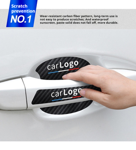 Customizável Logo Fibra De Carbono Carro Porta Guarda Adesivos Universal Anti-Colisão e <span class=keywords><strong>Design</strong></span> Resistente a Riscos - Product Image 3