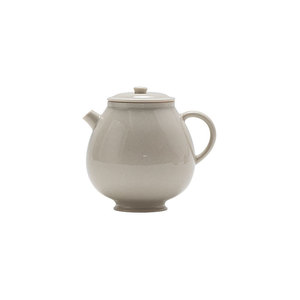 Guanlan Chinese Handmade Wood Ash Ceramic Teapot Round With Lid Small Kung Fu <b>Tea</b> <b>Set</b> For Afternoon <b>Tea</b> - Product Image 5