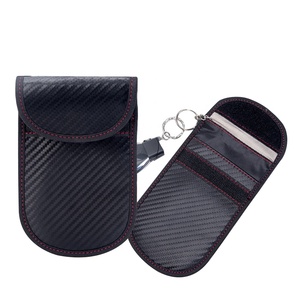 กระเป๋าฟาราเดย์คาร์บอนไฟเบอร์กระเป๋าเก็บกุญแจรถกันขโมยสัญญาณ RFID กระเป๋ากุญแจรถมินิแท็ก NFC โรงแรมการชำระเงินรวม213 216 Em4305 T5577 - Product Image 2