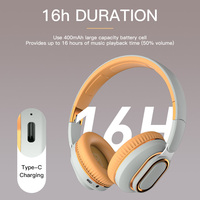Casque de jeu OEM ANC à réduction de bruit avec étanchéité IPX5, Bluetooth 5.3, AAC, commande tactile, conception supra-auriculaire pour le sport et la DJ.