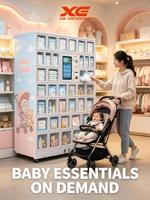 Intelligenter Babyprodukt-Verkaufsautomat mit Touchscreen Bargeldloser 24/7 Selbstbedienungs-Windel- und Mutterschaftsbedarf-Kiosk