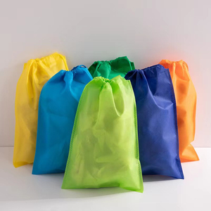Bolsa de Tela No Tejida Reutilizable con Cordón y Logotipo Personalizado para Regalo, Bolsa Protectora Colorida, Bolsa Ecológica para Regalo en Stock - Product Image 3