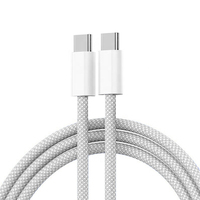 Kabel usb-c pengisian daya cepat, kabel c Tipe C warna-warni 1m 3,3 kaki 60w 3a Pd untuk Ipad ponsel Tablet UCB12