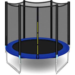 SKY-TOUCH Trampoline en plastique intérieur/extérieur pour enfants et adultes 6FT-14FT pour parcs et parcs de trampolines - Product Image 1