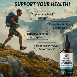Gotas Líquidas de Shilajit de Marca Privada OEM con Musgo Marino, Ashwagandha, Zinc, Vitaminas Líquidas de Magnesio para Mujeres y Hombres - Product Image 3