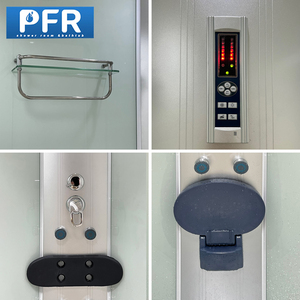 <span class=keywords><strong>Cabine</strong></span> <span class=keywords><strong>de</strong></span> <span class=keywords><strong>douche</strong></span> à vapeur moderne PFR avec porte coulissante, verre <span class=keywords><strong>de</strong></span> 5 mm, plateau en ABS, cadre en acier inoxydable, <span class=keywords><strong>poignée</strong></span> pour la maison ou l'hôtel - Product Image 3