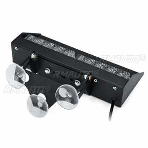 2 Luces Estroboscópicas de Emergencia Intermitentes Ámbar/Blancas de 10-30V, 27 Modos, Lámpara Interior para Parabrisas con Ventosas para Camiones - Product Image 4