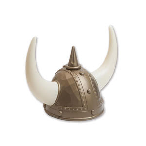 Topi Setan Helm <span class=keywords><strong>Viking</strong></span> dengan Tanduk Pesta Karnaval Dewasa Plastik Custom - Product Image 2