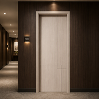 Porte intérieure en WPC Jiuyixing pour salle de bain, étanche, résistante à l'humidité et à la moisissure, surface facile à nettoyer, taille personnalisée, vente en gros pour usage résidentiel