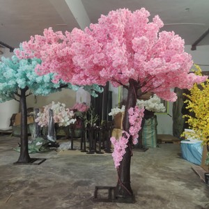 AT2004, pièce maîtresse d'arbre de fleurs de <span class=keywords><strong>cerisier</strong></span> en soie artificielle, faux arbre sakura <span class=keywords><strong>japonais</strong></span> rose <span class=keywords><strong>blanc</strong></span> de 8 pieds pour décoration de mariage - Product Image 5