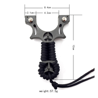 Slingshot de haute précision en ABS avec bande de caoutchouc plate pour le tir en plein air, pour les personnes de 14 ans et plus