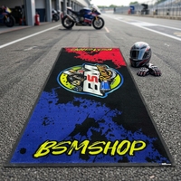 Tapis de sol en caoutchouc personnalisé imprimé pour motocross, moto tout-terrain, garage, avec système d'assemblage