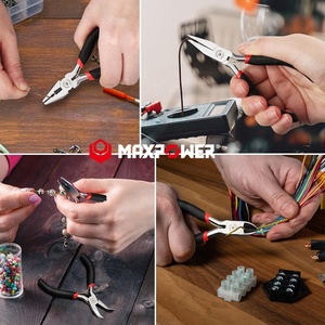 Maxpower-Herramientas de acero al carbono para manualidades, punta redonda, alicates pequeños de joyería de 4,5" - Product Image 5