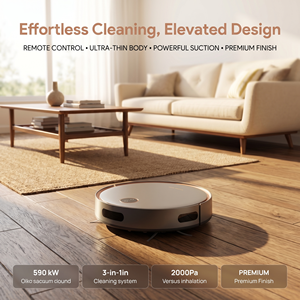 Robotic Vacuum Cleaner, Ultra-Quiet Automatic Floor Sweeper with 430ml Dust Bin, Robot Vacuum for Home Hard Floor & Carpet - Product Image 3