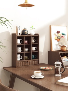 Support de rangement rectangulaire élégant pour tasses de café et de thé, organisateur de cuisine ZWJ016 - Product Image 6