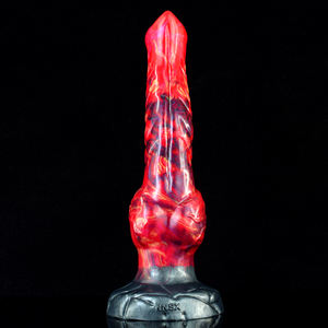 NNSX Dildo Dragón de 9 Pulgadas, Juguete Sexual Erótico de Fantasía Animal con Nudo, Dildo Curvo Colorido de Hombre Lobo para Mujeres - Product Image 3