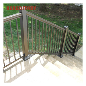 Barandilla de Aluminio de Diseño Simple para Interiores o Exteriores, Barandilla de Aluminio Negra para Terraza - Product Image 2