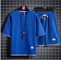 Ensemble de vêtements de sport pour hommes Cool Summer, t-shirt à manches courtes et short décontractés pour les loisirs