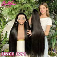 Cabello Virgen Indio Rojizo NewWave 15A, 13x4 HD, Encaje Frontal Completo, Cutícula Alineada, Sin Pegamento, para Peluca