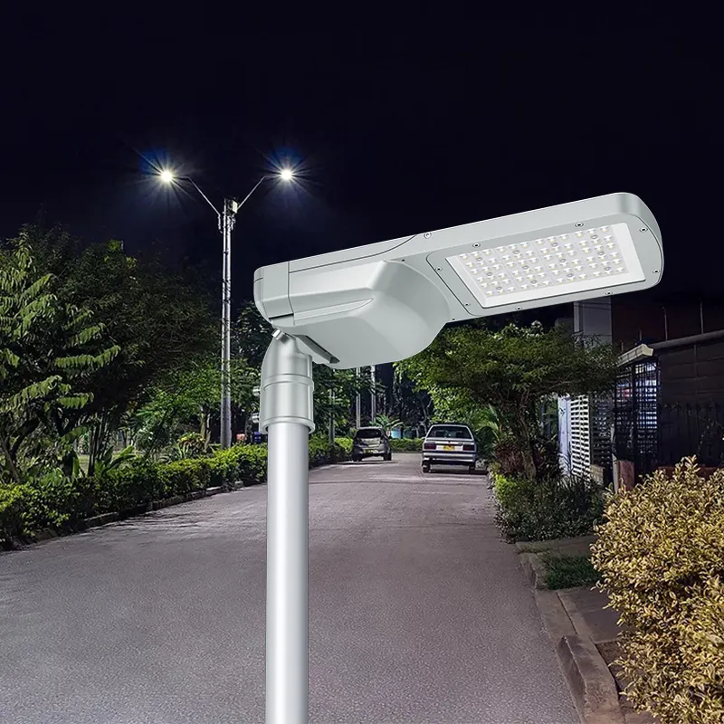 Luminaires d'éclairage routier ZGSM 120w lampadaire led avec prise photocellule NEMA pour Solutions de ville intelligentes