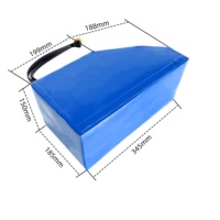 Chargeur de batterie lithium-ion rechargeable 72V 40AH à corps large pour vélos électriques et véhicules électroniques triangulaires