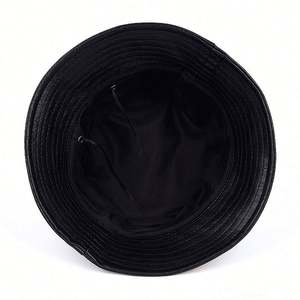 Sombrero unisex de piel sintética, sombrero para la lluvia, sombrero a prueba de viento, gorra de invierno acogedora con ala ancha, talla única, gorra de pescador para mujer - Product Image 4