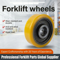 Roues de support additionnelles en polyuréthane massif Noblelift PS pour chariot élévateur, 150x54 mm, avec roulement 6205