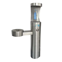 Fontaine à eau froide extérieure personnalisée en acier inoxydable 304 avec support et filtre certifié NSF, fonctionnement manuel, usage commercial
