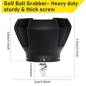 Outil de ramassage de balles de golf de haute qualité avec ventouse et griffe, accessoire de golf portable, mini-gripper pour putter - Product Image 3