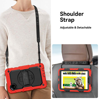 [Pour XiaomiRedmi Pad Se 8.7(2024)]Silicone + Pc Étui de protection robuste et antichoc pour tablette avec bandoulière