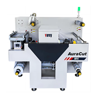 Máquina de Corte de Etiquetas Automática VOREY AuraCut M4, 4 Cabezales de Corte, Laminación, Corte Longitudinal, Cortadora Digital