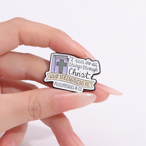 All'ingrosso Christian risvolto spille bibbia <span class=keywords><strong>versi</strong></span> smalto perno distintivo in metallo in magazzino - Product Image 6