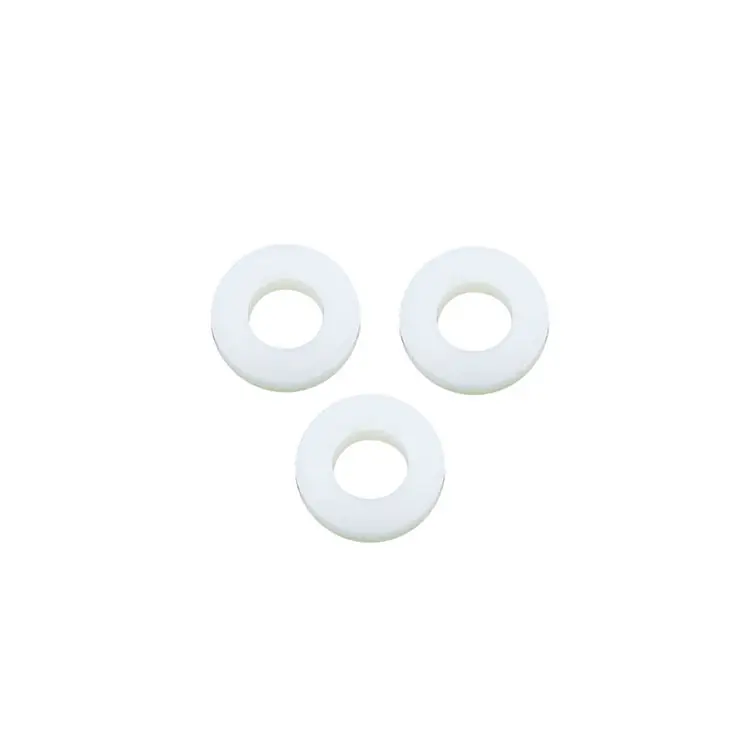 Arandela plana de plástico PVC, arandela de nailon personalizada, blanco y negro, PA66, venta al por mayor