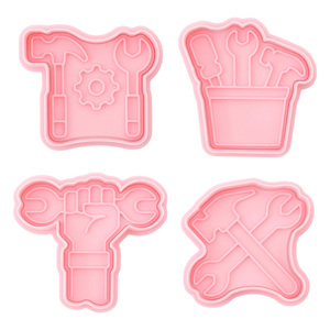 <span class=keywords><strong>Emporte</strong></span>-pièces en plastique écologique pour biscuits <span class=keywords><strong>Pince</strong></span> à clé marteau Forme de dessin animé Argile pour bricolage Animation Imprimé Passe au lave-vaisselle - Product Image 5