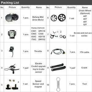 <span class=keywords><strong>Bafang</strong></span> — kit de motorisation de vélo électrique 48v, 750w, modèle <span class=keywords><strong>bbs02b</strong></span>, moteur à entraînement central dans le pédalier - Product Image 3