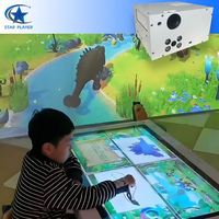 Table tactile interactive multiprenante avec projecteur de diapositives et projection murale magique pour enfants, résolution HDMI Android 1024x768
