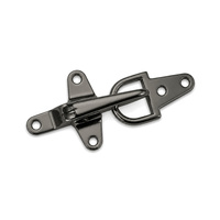 Kancing Logam Premium Model Toggle Warna Gun Metal, Lapisan Paduan Seng, Model Chicago Buckle untuk Jaket, Mantel, Dapat Dijahit, Perlengkapan Pakaian