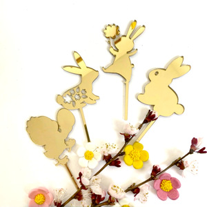 Décorations de gâteaux en acrylique « Honey And Sweetness Happy Easter », accessoires pour gâteaux de Pâques, pour décorations de fête de Pâques - Product Image 2