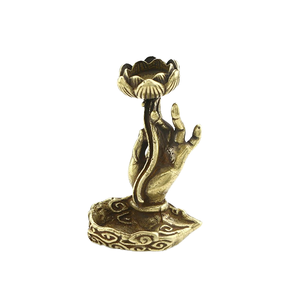 Fabrik preis Buddha-Hand geformter Wasserfall Weihrauch brenner 5.5CM Ornament Backflow Desk Censer Cone Werbe geschenke - Product Image 1
