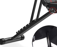 Banc de musculation pliable pour la maison, chaise d'exercice multifonctionnelle réglable, équipement de gym compact pour l'intérieur, table d'entraînement peu encombrante