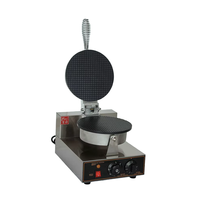 Machine à gaufres et à crêpes automatique en acier inoxydable pour usage domestique et professionnel, moteur 220V, état neuf