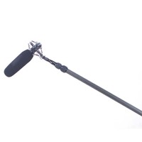 Perche télescopique légère et haute résistance en fibre de carbone pour microphones et support d'extension photographique