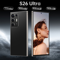 Smartphone Android 5G S26 16 Go 1 To 108 MP CDMA Cellulaire Deca Core HD OLED 120 Hz à Prix d'Usine