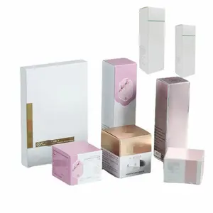 Stampa personalizzata scatola di carta cosmetica natalizia confezione regalo forma quadrata rotonda